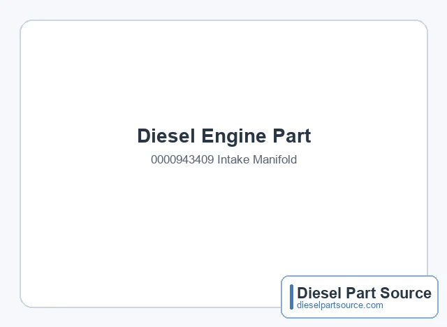 MTU 396 ENGINE PARTS | 0000943409 | INTAKE MANIFOLD