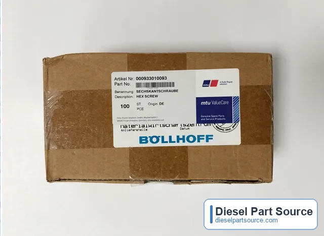 MTU 956/1163 PARTS | 000933010093 | HEX SCREW