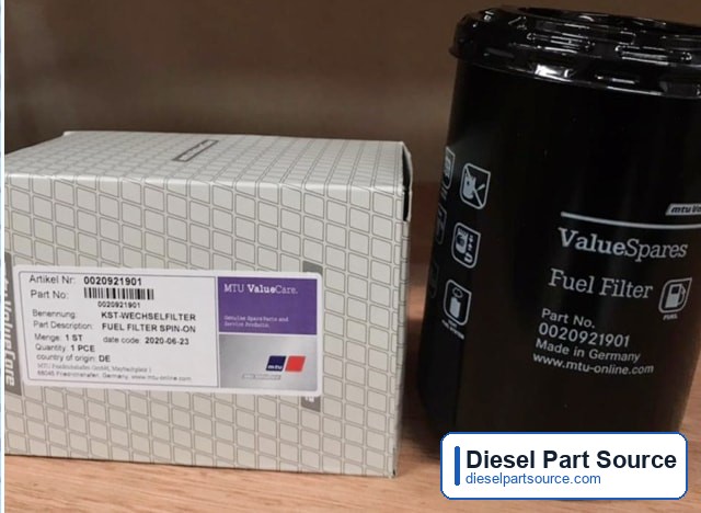 MTU 2000 Parts | 0020921901 | FUEL FILTER SPIN-ON