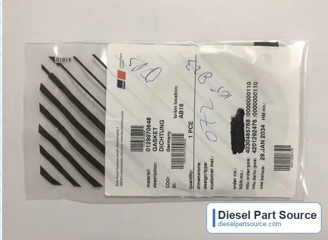 MTU 956/1163 PARTS | 0129970648 | GASKET