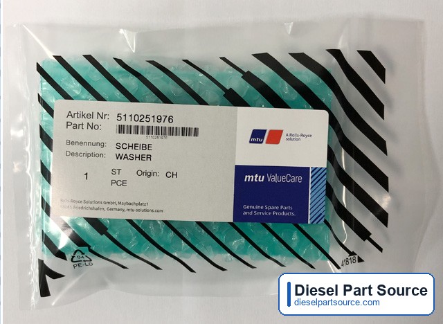 MTU 4000 Parts | 5110251976 | WASHER