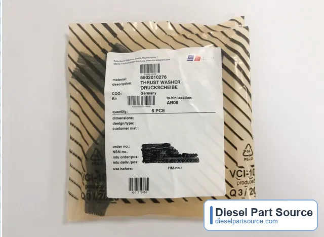 MTU 396 ENGINE PARTS | 5502010276 | THRUST WASHER