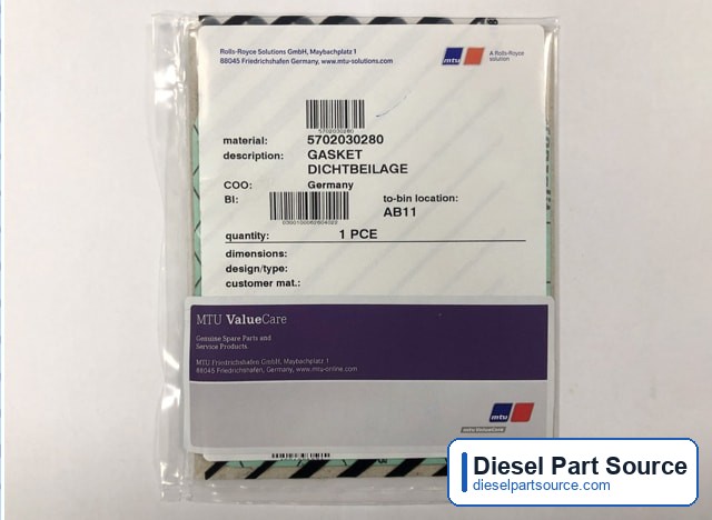 MTU 595 Parts | 5702030280 | GASKET