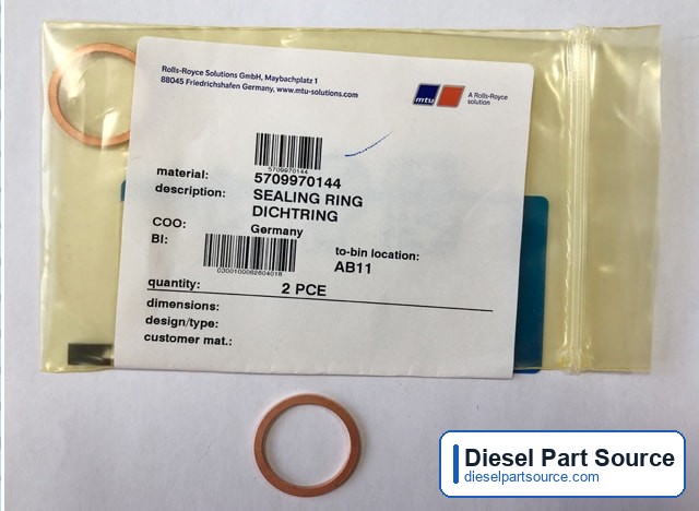 MTU 595 Parts | 5709970144 | SEALING RING