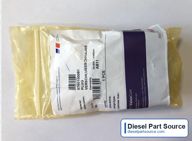 MTU 595 Parts | 5760100081 | PLUG
