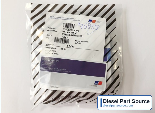 MTU 595 Parts | 735082235000 | VALVE TRIM