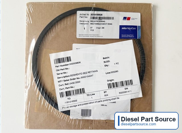 MTU 4000 Parts | X00009806 | RECTANGLR-SECT RING