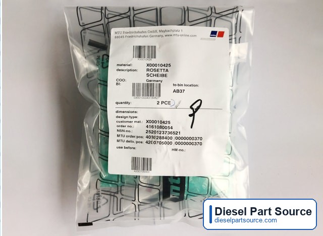 MTU 2000 Parts | X00010425 | WASHER