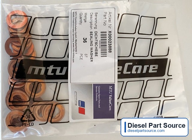 MTU 2000 Parts | X00023888 | SEALING WASHER