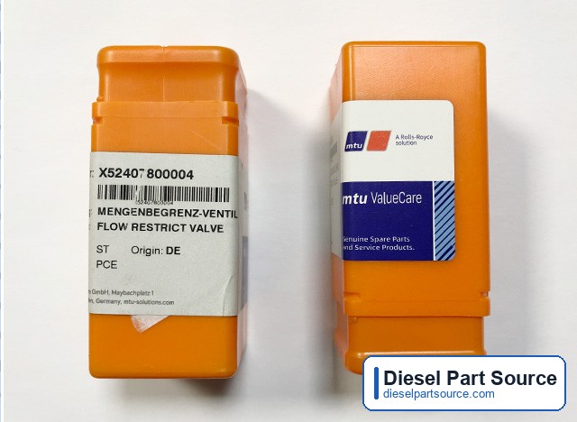 MTU 4000 Parts | X52407800004 | FLOW RESTRICT VALVE
