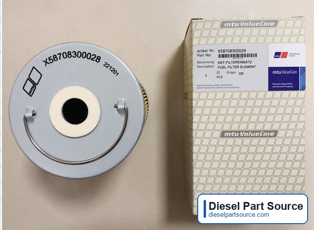 MTU 538 Parts | X58708300028 | FUEL FILTER ELEMENT